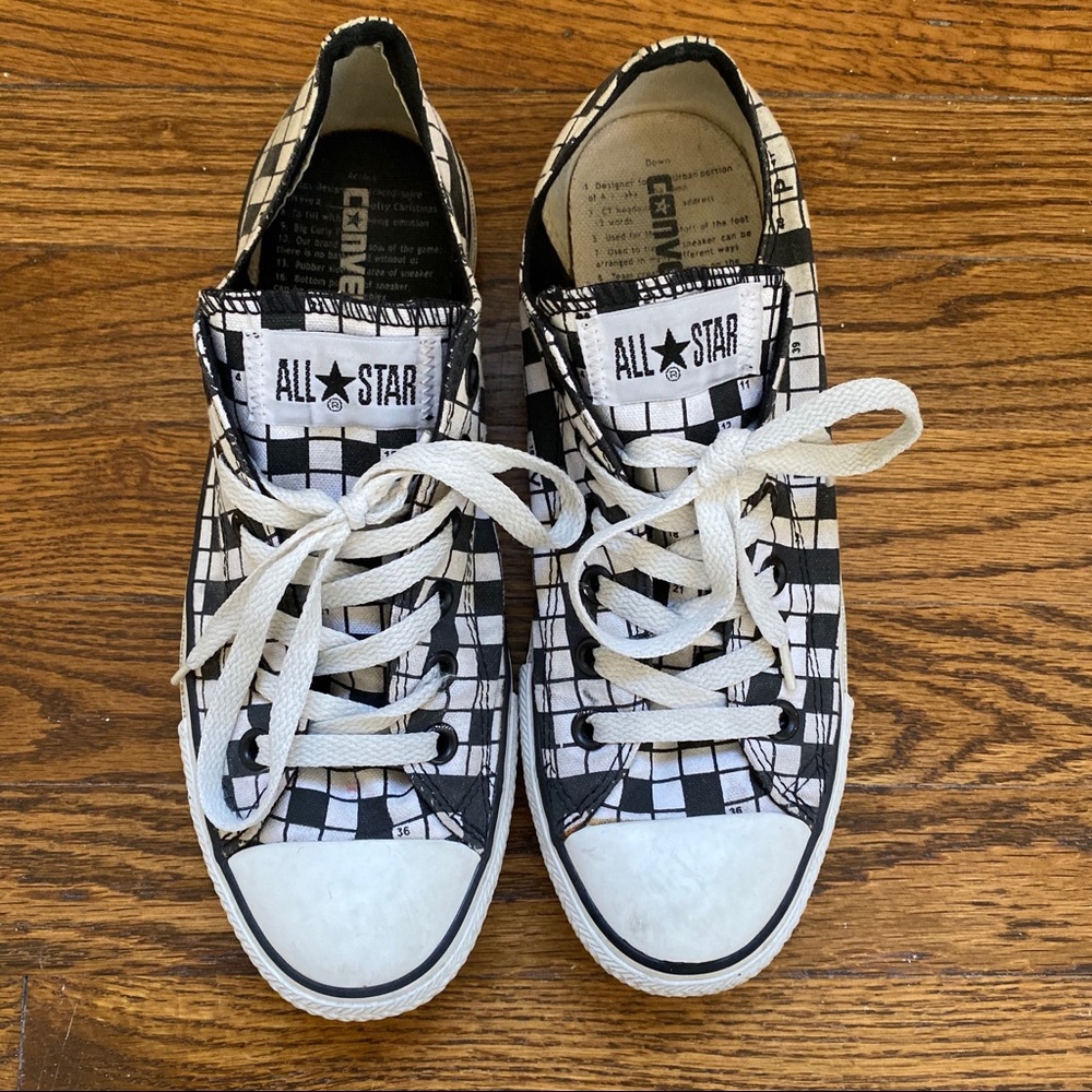 Crossword Patterned Converse All Stars - Rare